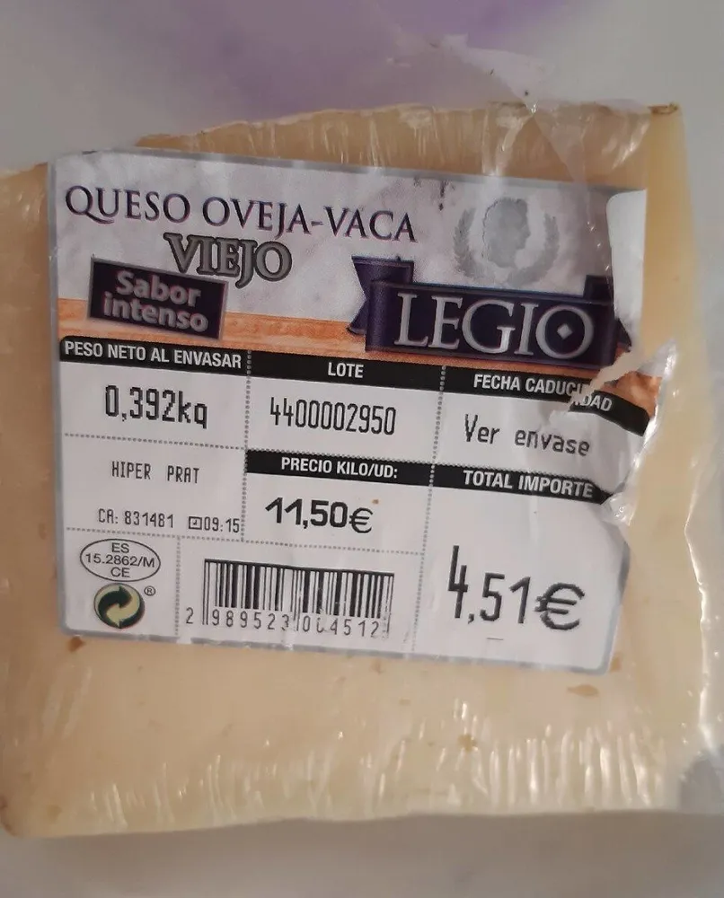 Queso oveja - vaca