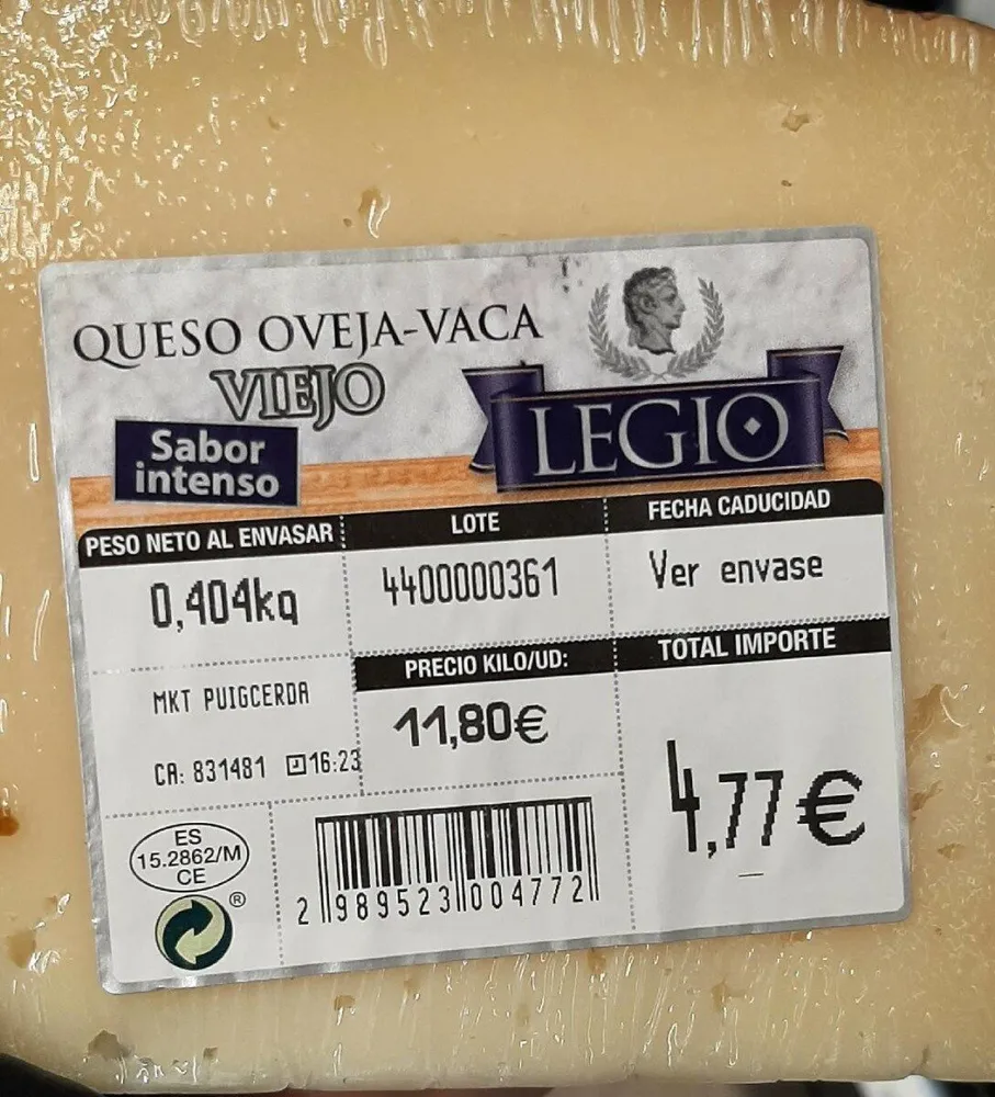 Queso de oveja y vaca Legio