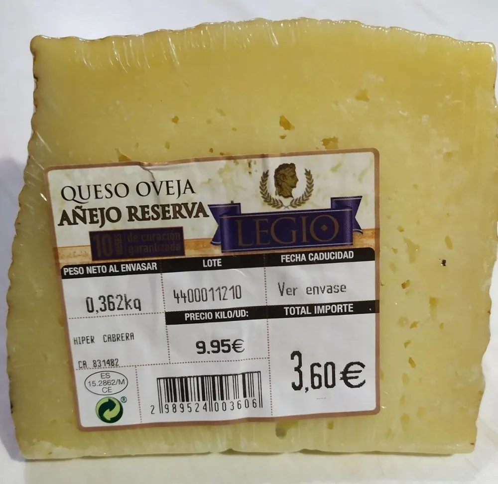 Queso añejo reserva Legio
