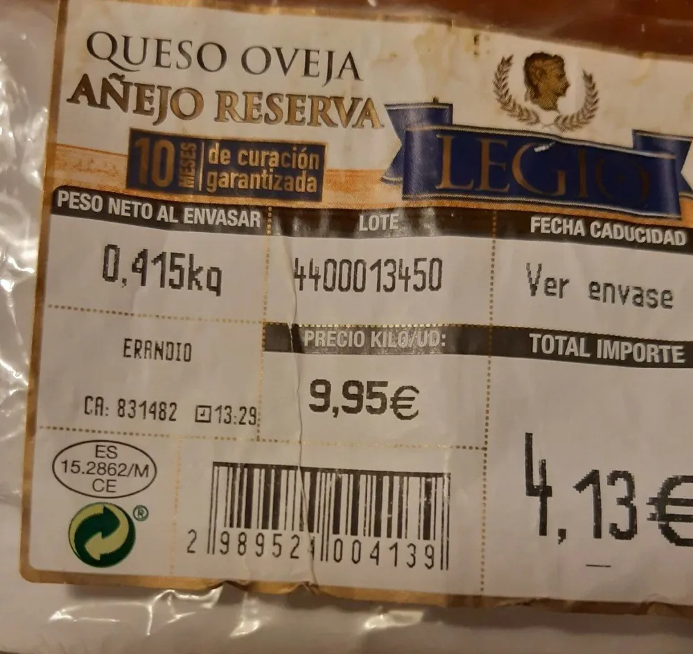 Queso oveja añejo reserva