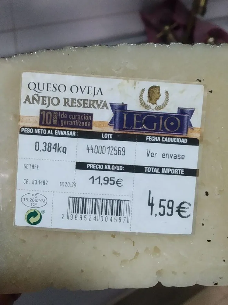 Queso oveja añejo reserva