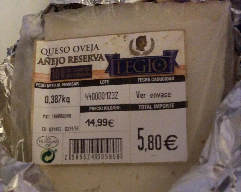 Queso oveja añejo reserva