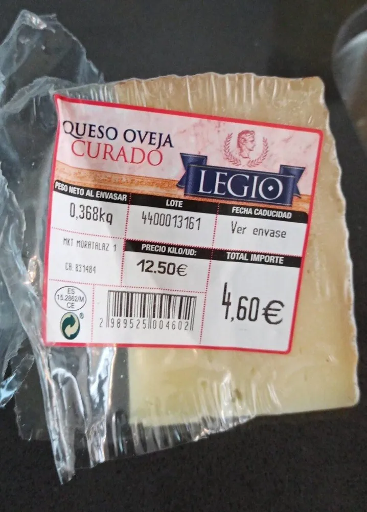 Queso de oveja curado