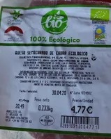 Queso semicurado d cabra