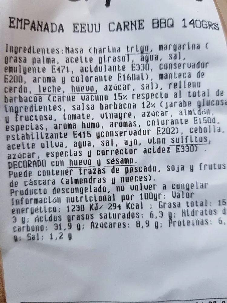 Empanada EEUU