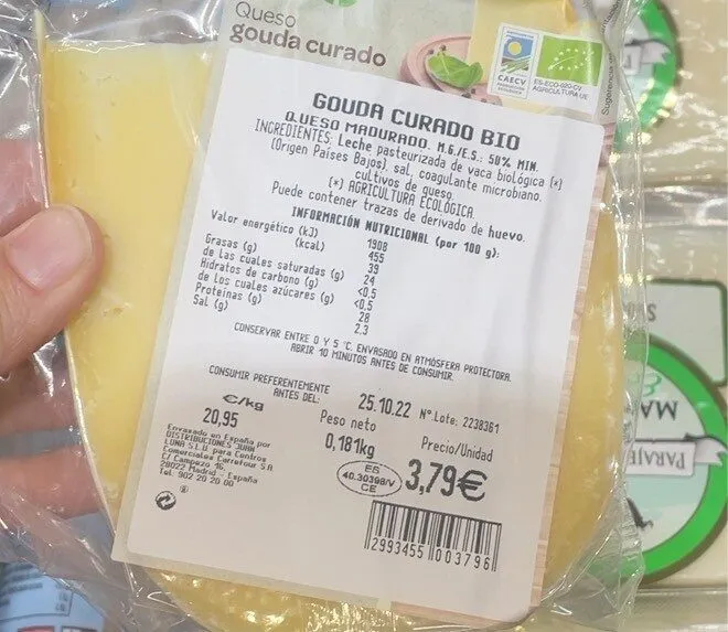 Queso gouda bio