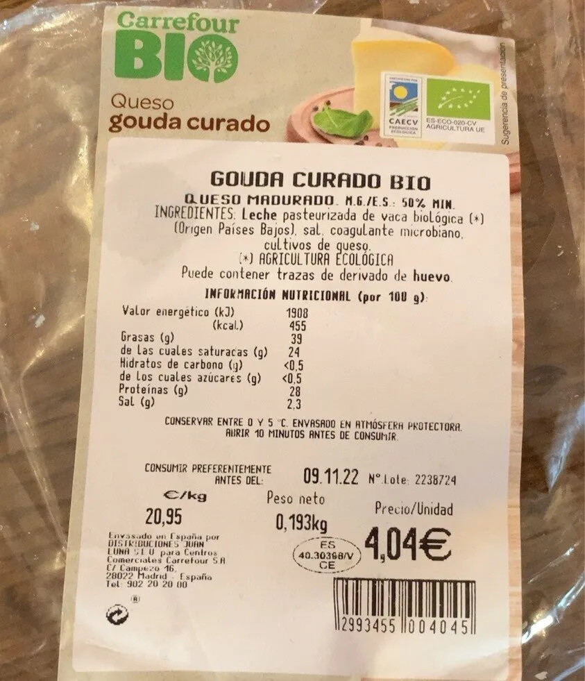 Queso Gouda Bio