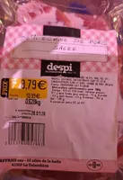 Demi échine porc sale