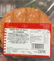 Burger meat de pollo con zanahoria