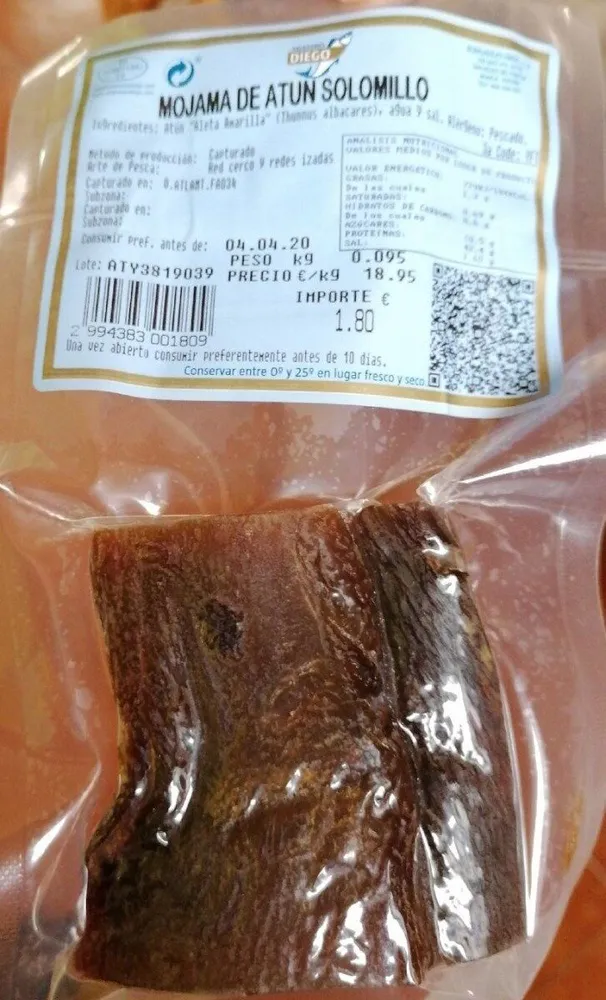 Mojama de atún solomillo