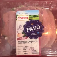 Pechuga fileteada de pavo marinada ajillo