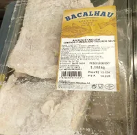 Bacalhau Crescido Cortado e Embalado Salgado Seco