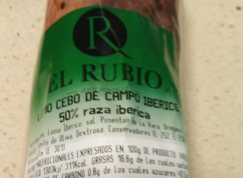 Lomo cebo de campo iberico
