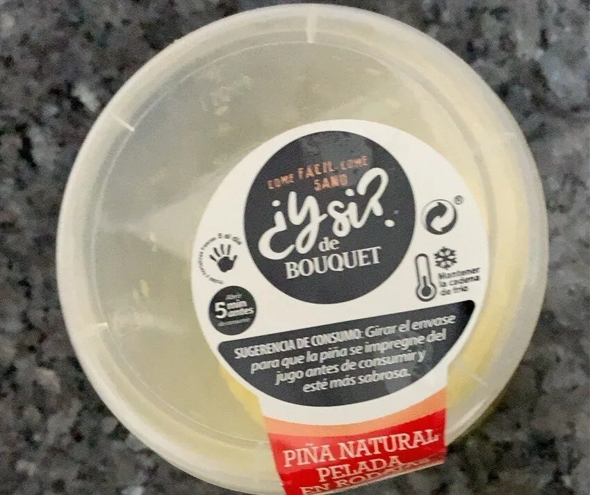 Piña natural pelado en rodajas marca