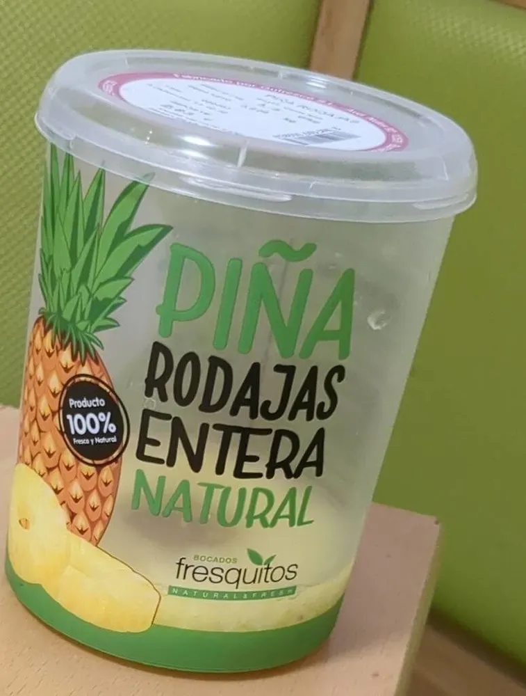 Piña rodajas entera natural