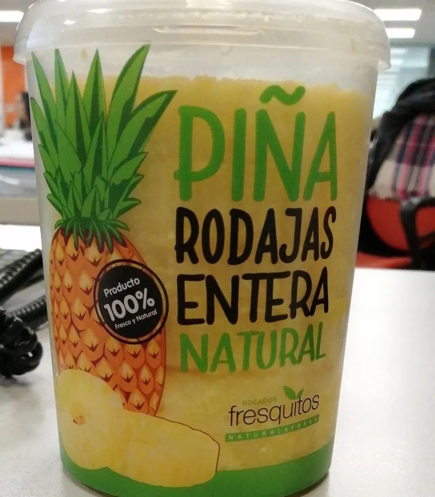 Piña rodajas entera natural