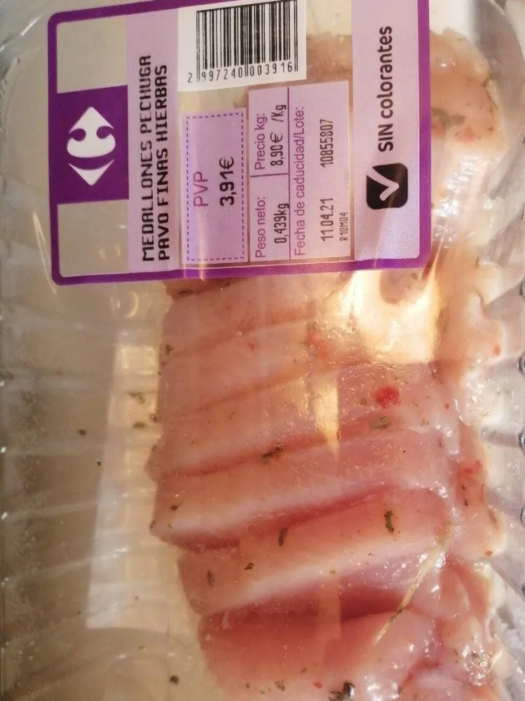 Medallones pechuga pavo finas hierbas