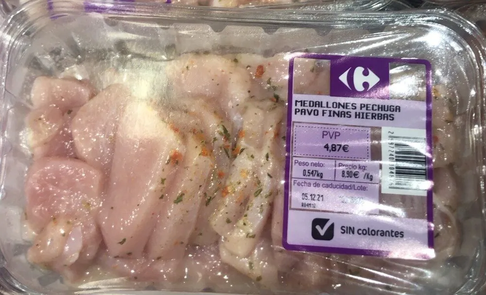 Medallones pechuga pavo finas hierbas