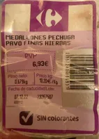 Medallones pechuga pavo finas hierbas