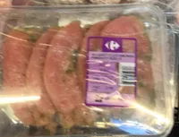 Pechuga fileteada pavo marinada ajillo