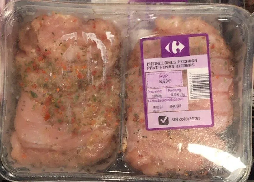 Medallones pechuga de pavo a las finas hierbas