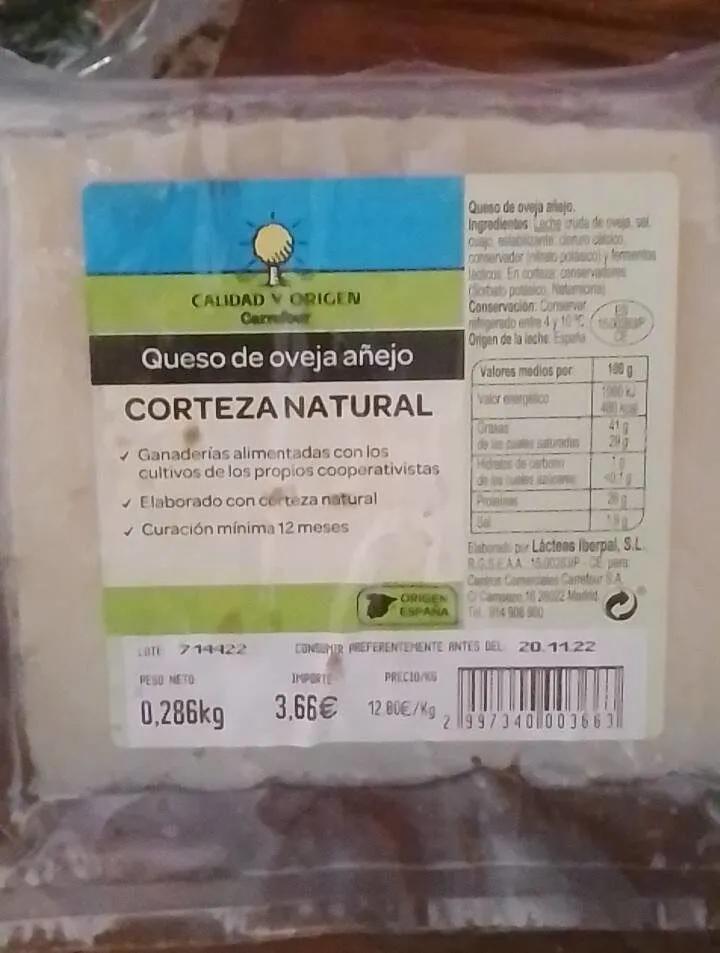 Queso oveja añejo