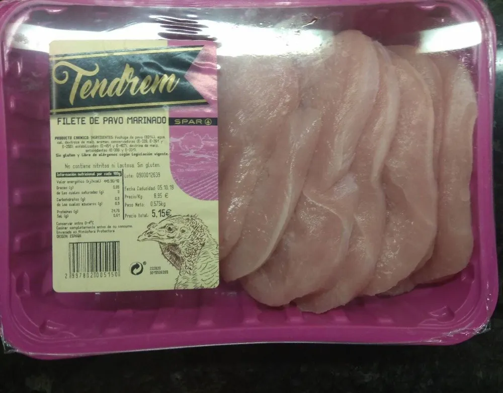 Filete de pavo marinado
