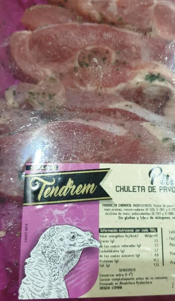 Chuleta de pavo al ajillo