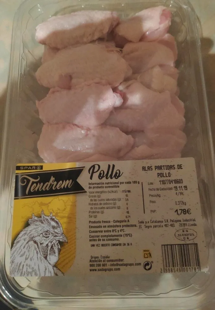 Alitas de pollo