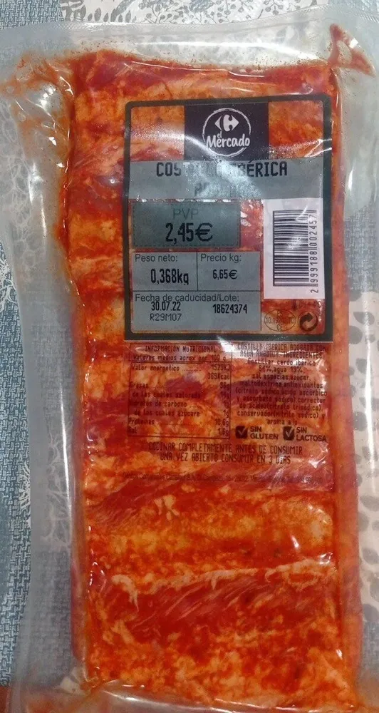 costilla ibérica adobada