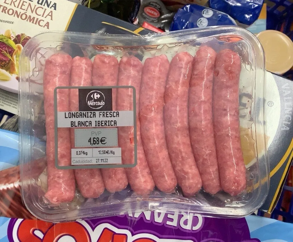Longaniza fresca blanca iberica