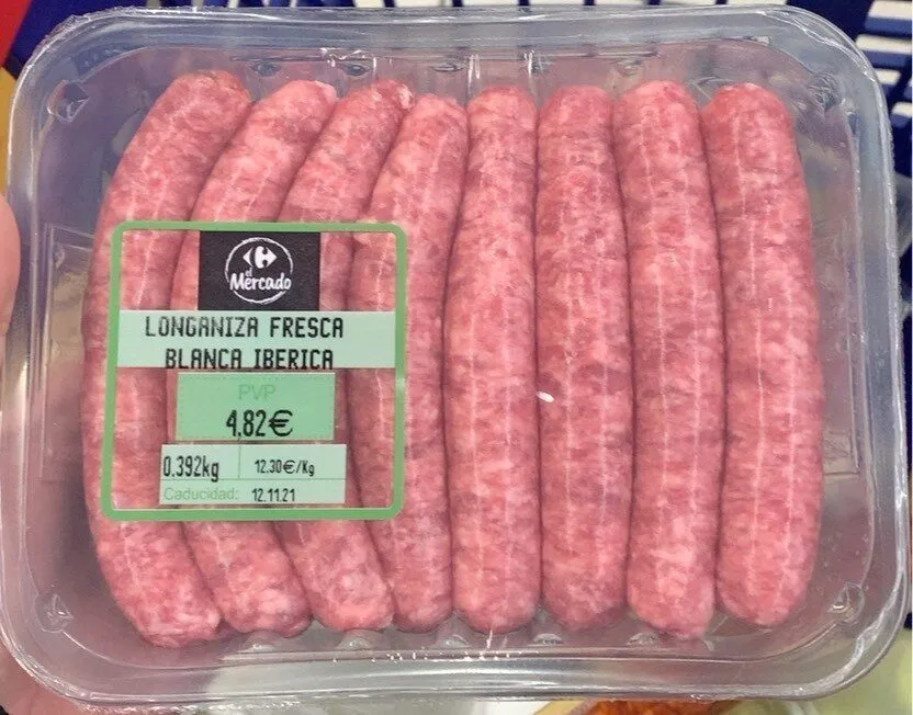 Longaniza fresca blanca ibérica