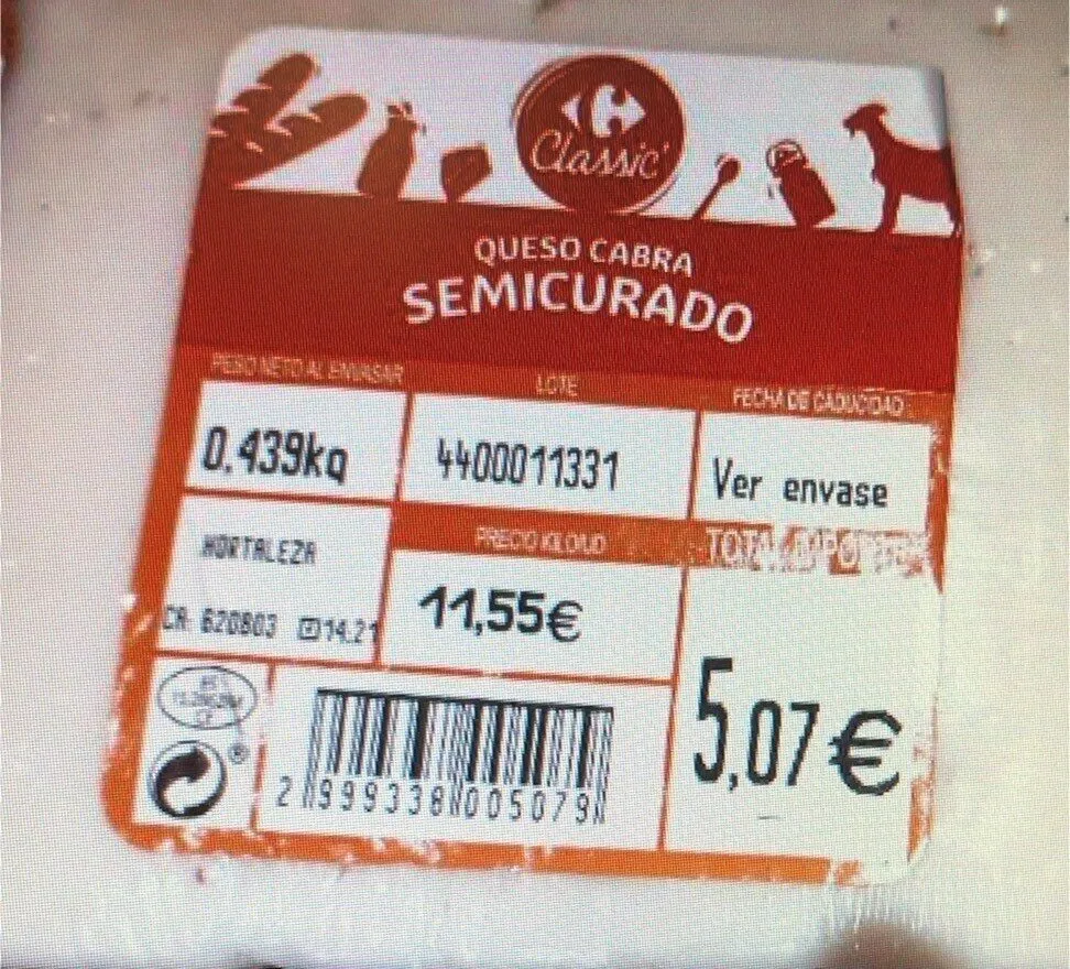 Queso de cabra semicurado