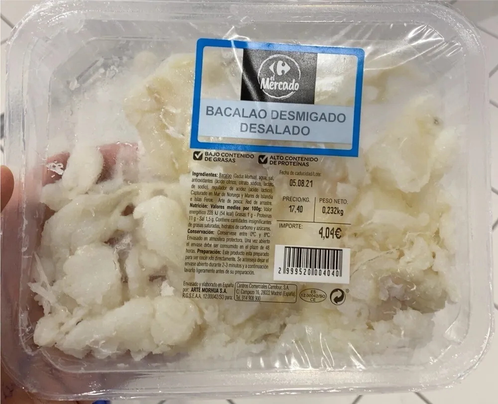 Bacalao desmigao
