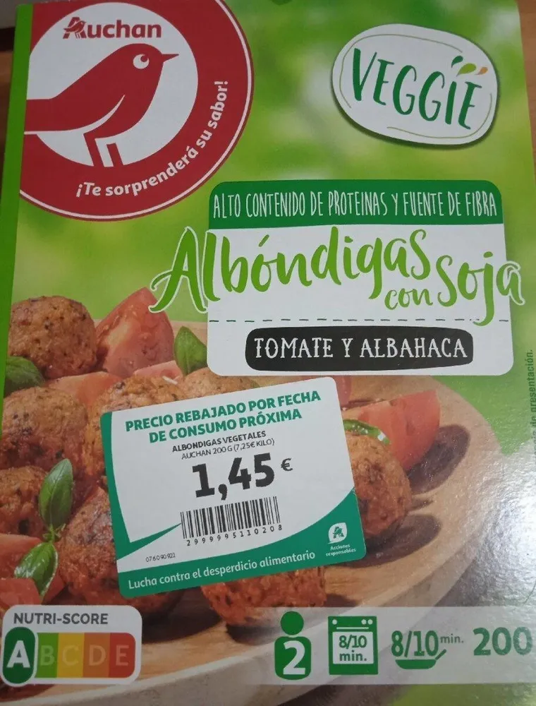 Albóndigas con soja