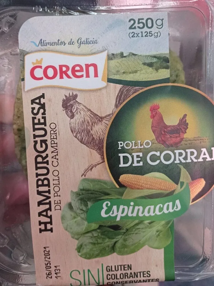 Hamburguesa pollo campero
