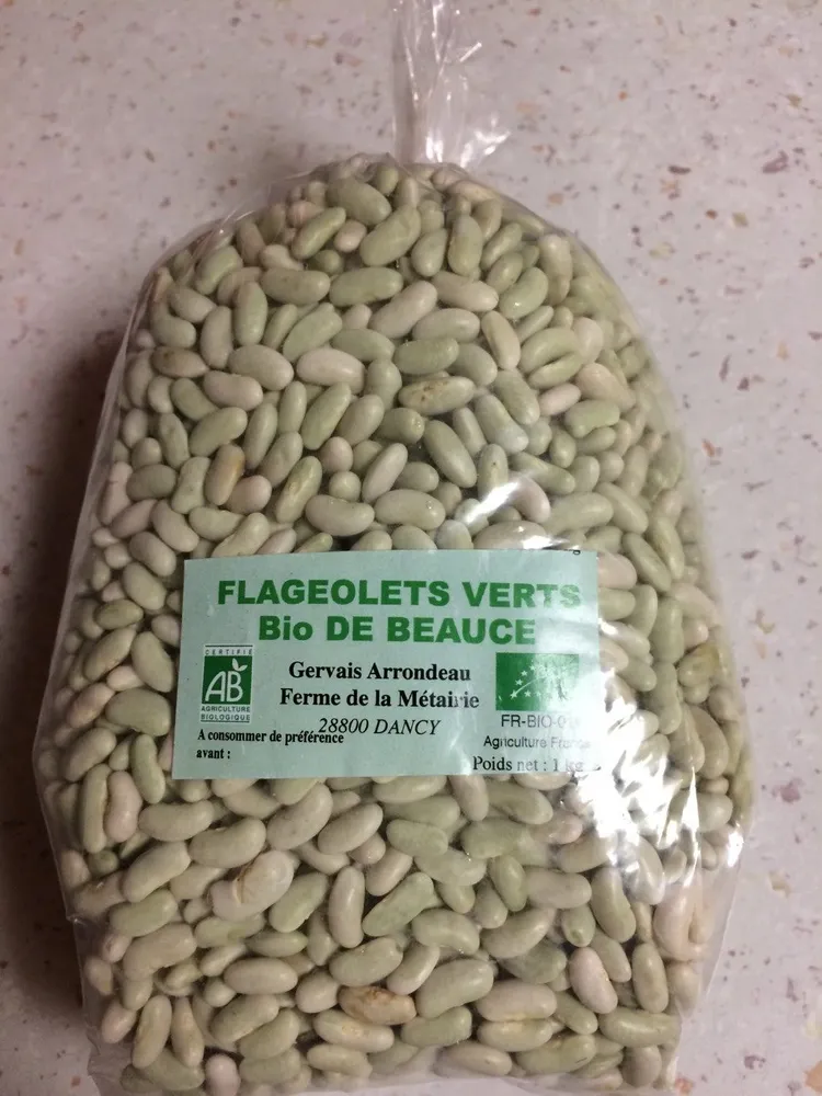 Flageolets verts bio de Beauce