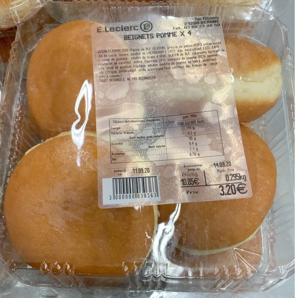 Baignet aux pommes