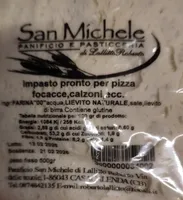 Impasto pronto per pizza, focacce, calzoni, ecc.