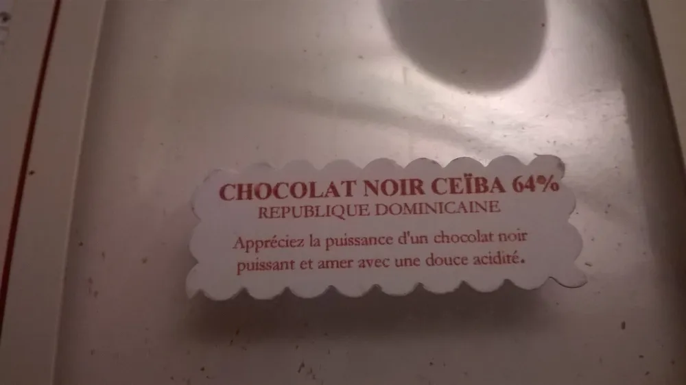 TABLETTE DE CHOCOLAT NOIR CEIBA 64%
