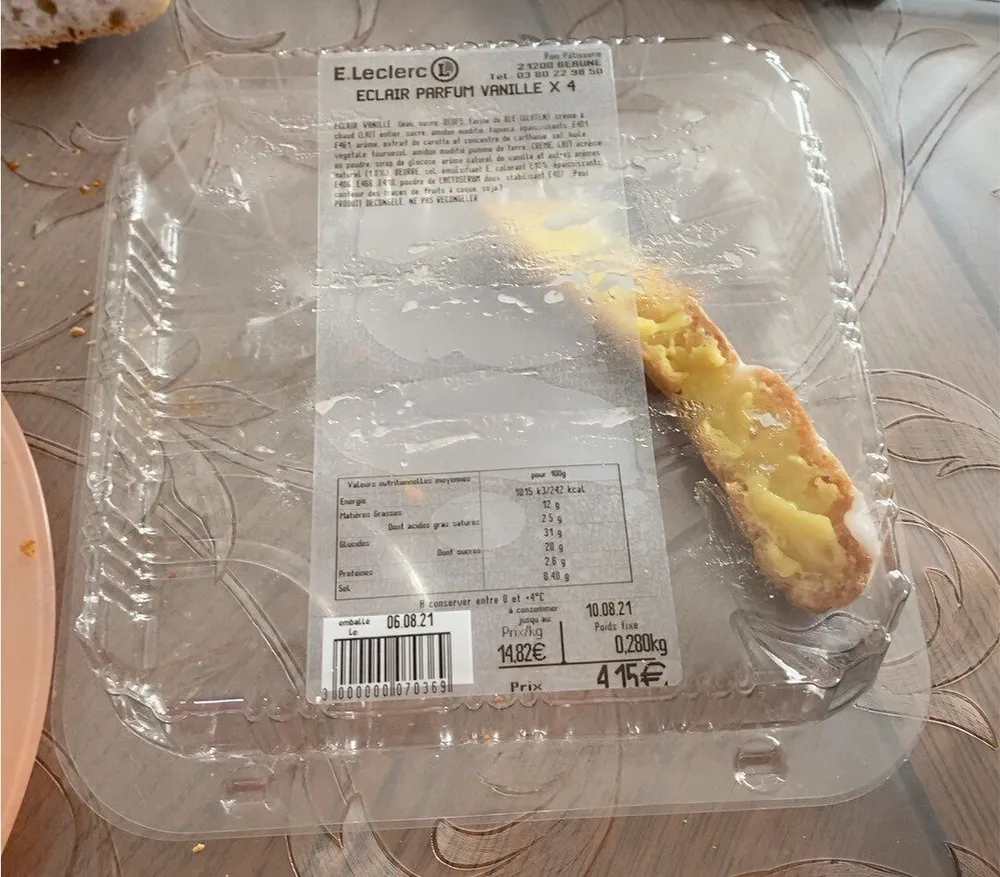 Eclair parfum vanille
