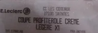Coupe profiteroles crème légère