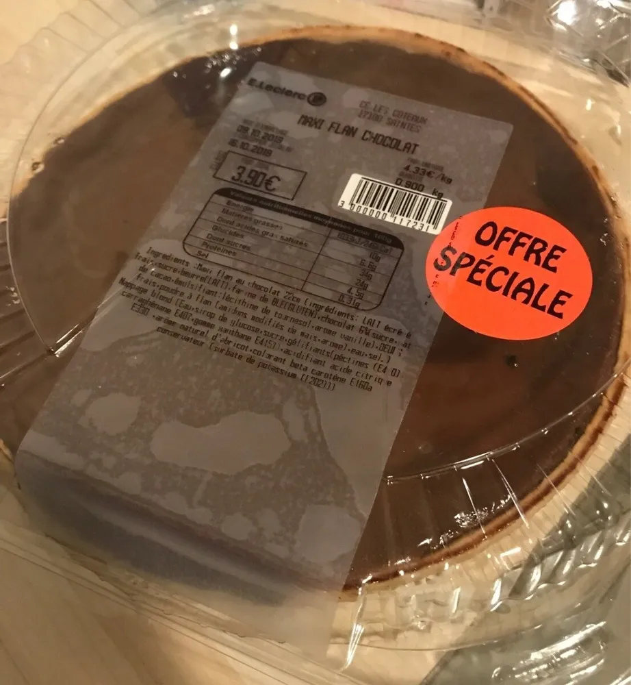 Maxi flan chocolat