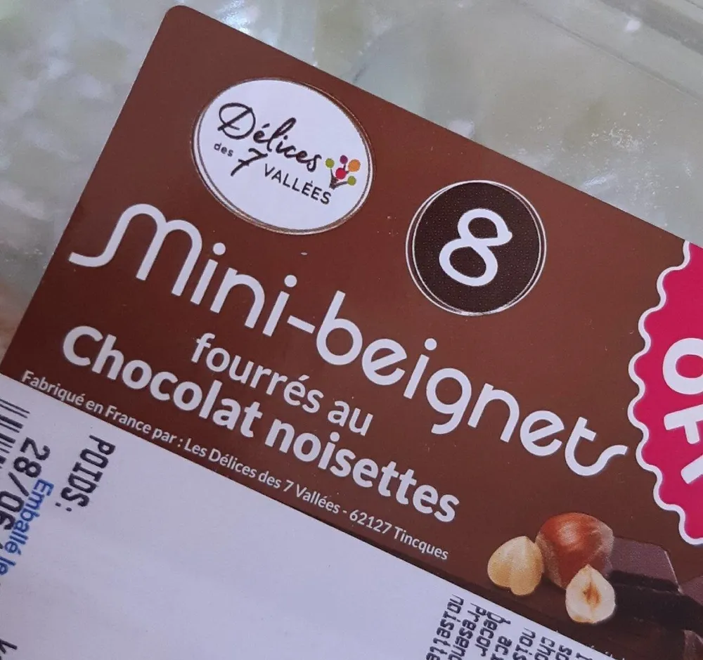 Mini beignets fourrés au chocolat noisette