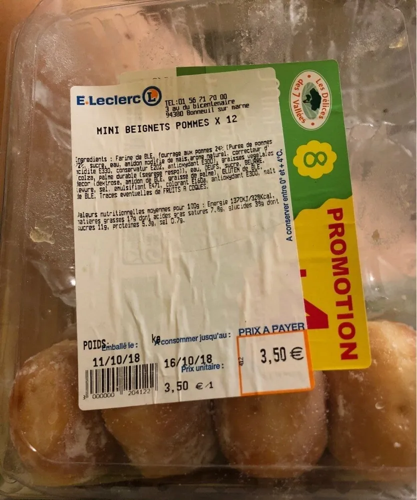 Mini beignets pommes