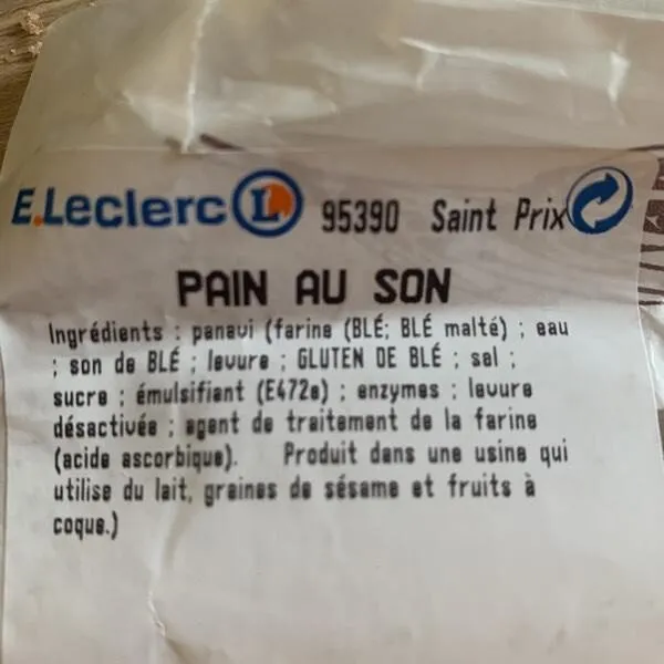 Pain au son
