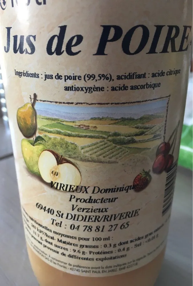 Jus de poire