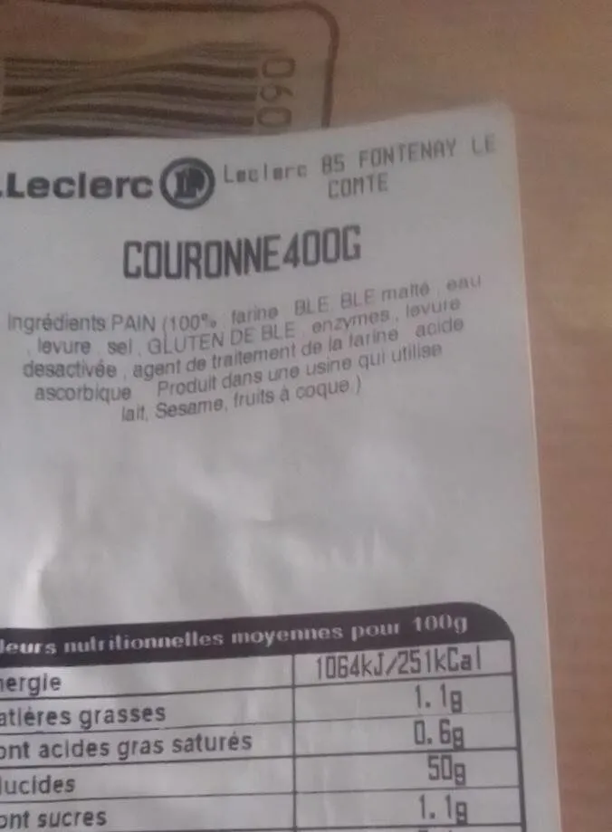 Couronne 400 g