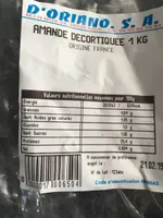 Amandes decortiquees