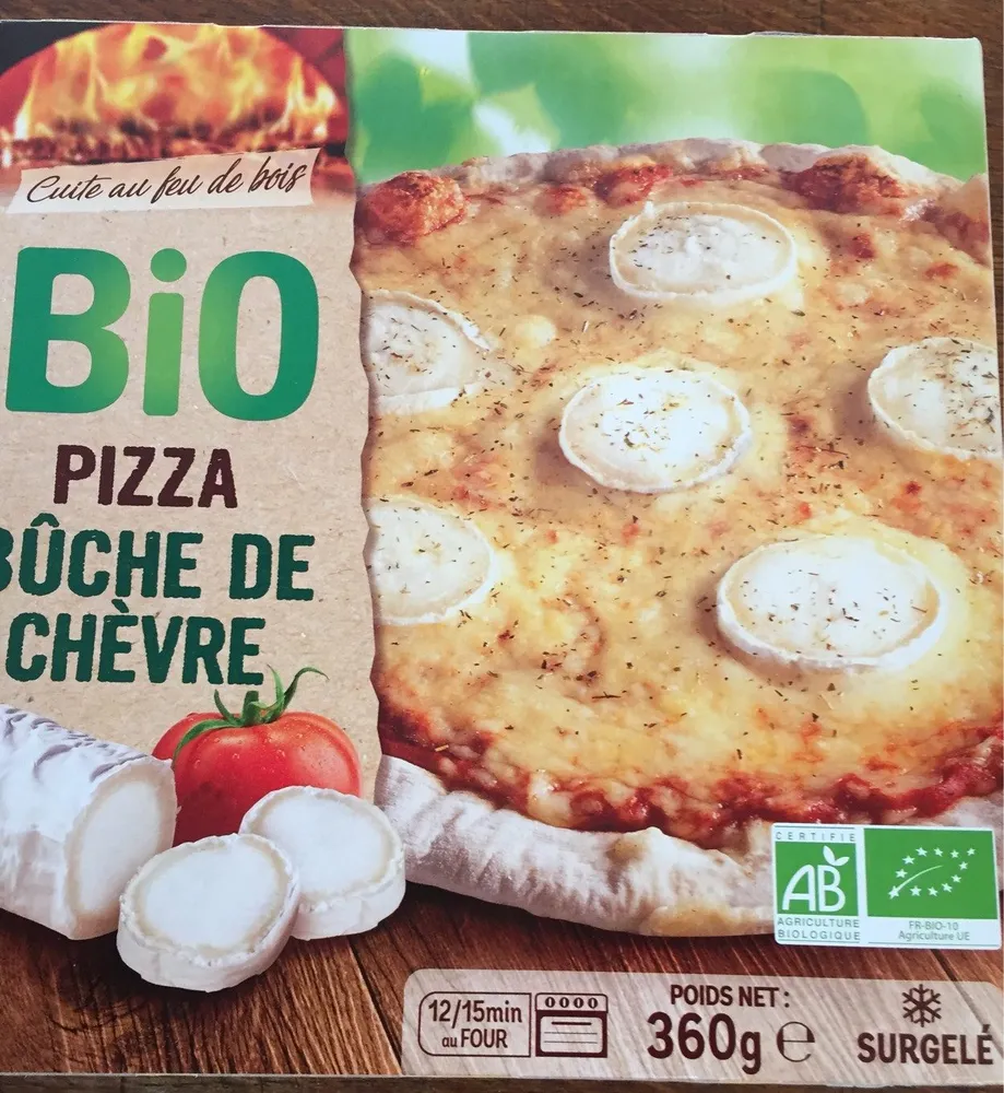 Pizza bio bûche de chèvre